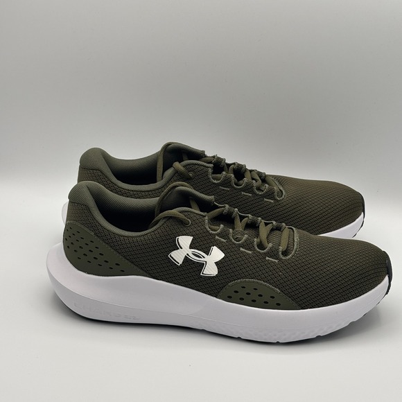 Under Armour Other - Under Armour Charged Surge 4 Shoes Mens Size 10 Green White Running 3027000-301